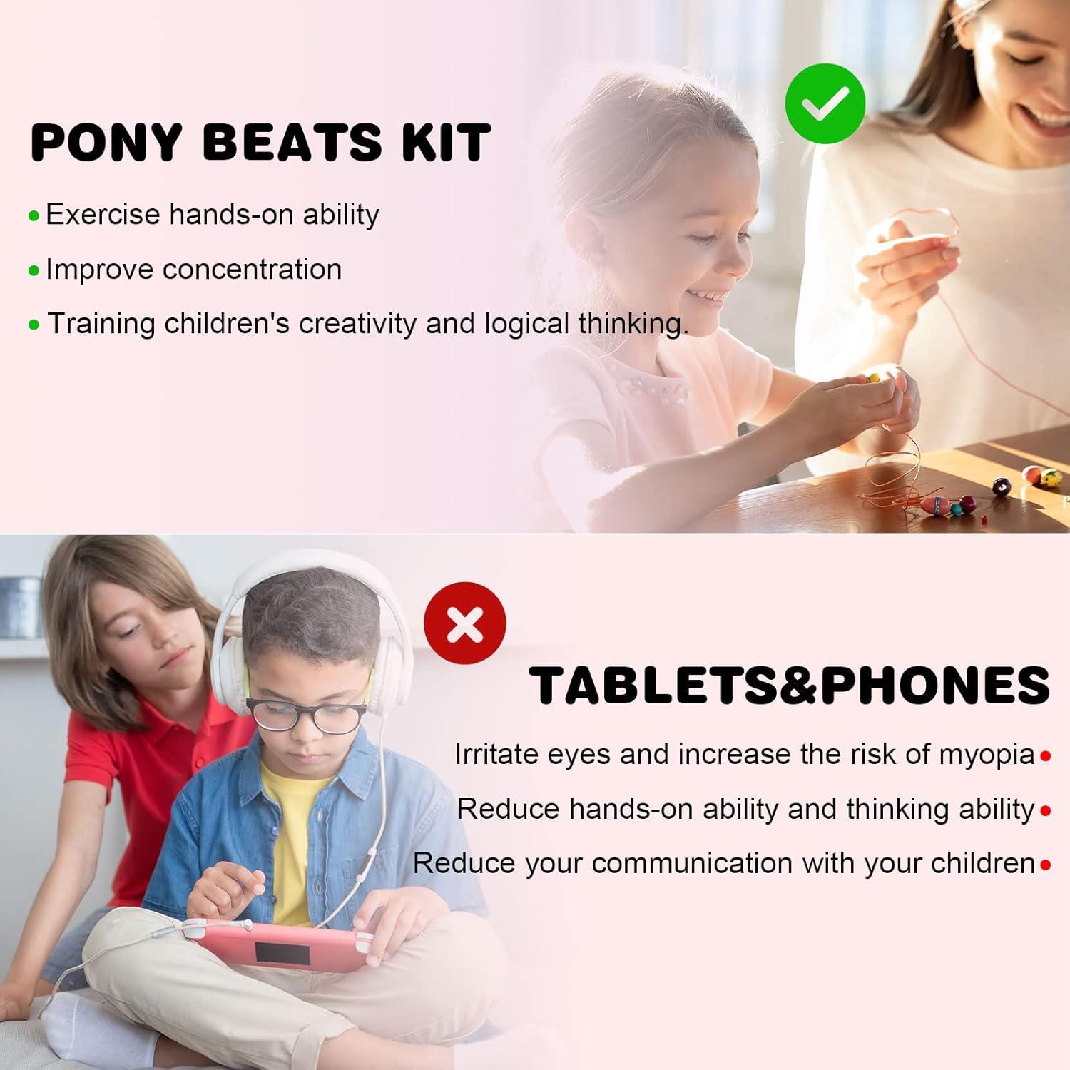 Kit de Fabricación de Pulseras Dowsabel - 300 Cuentas DIY Niñas