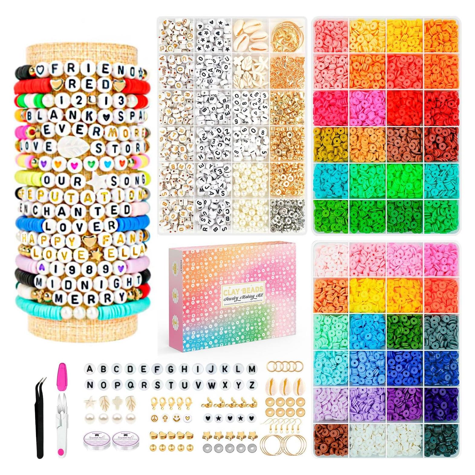 Kit de Pulseras de Amistad Sistenia - 14,000 Piezas de Arcilla