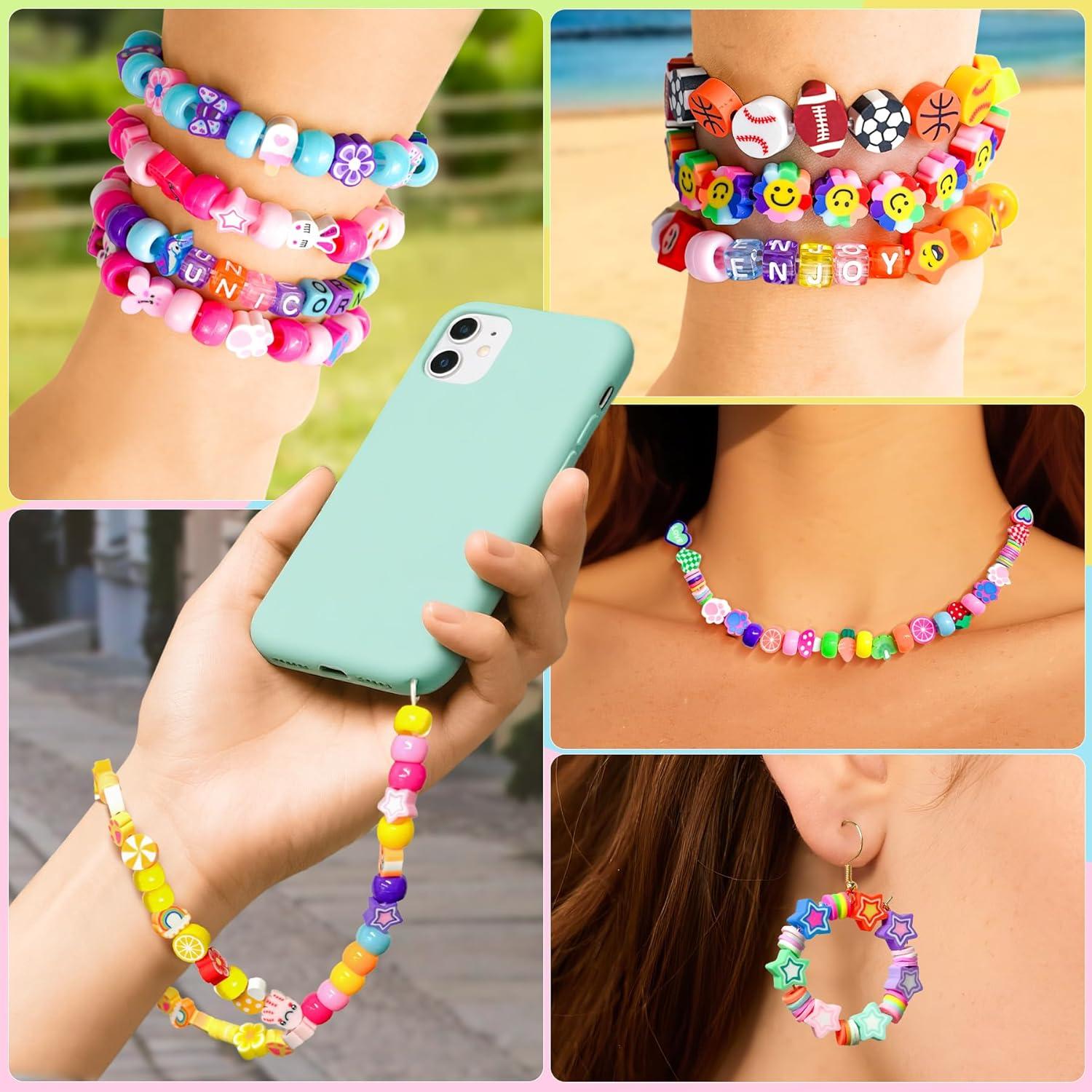 Kit de Fabricación de Pulseras Gionlion 1200 Piezas DIY