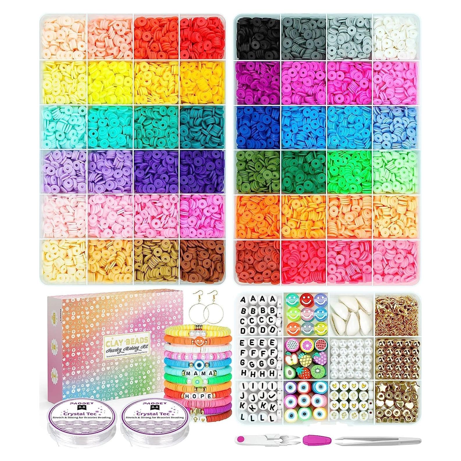 Kit de Fabricación de Pulseras Sistenia - 12000 Piezas de Perlas
