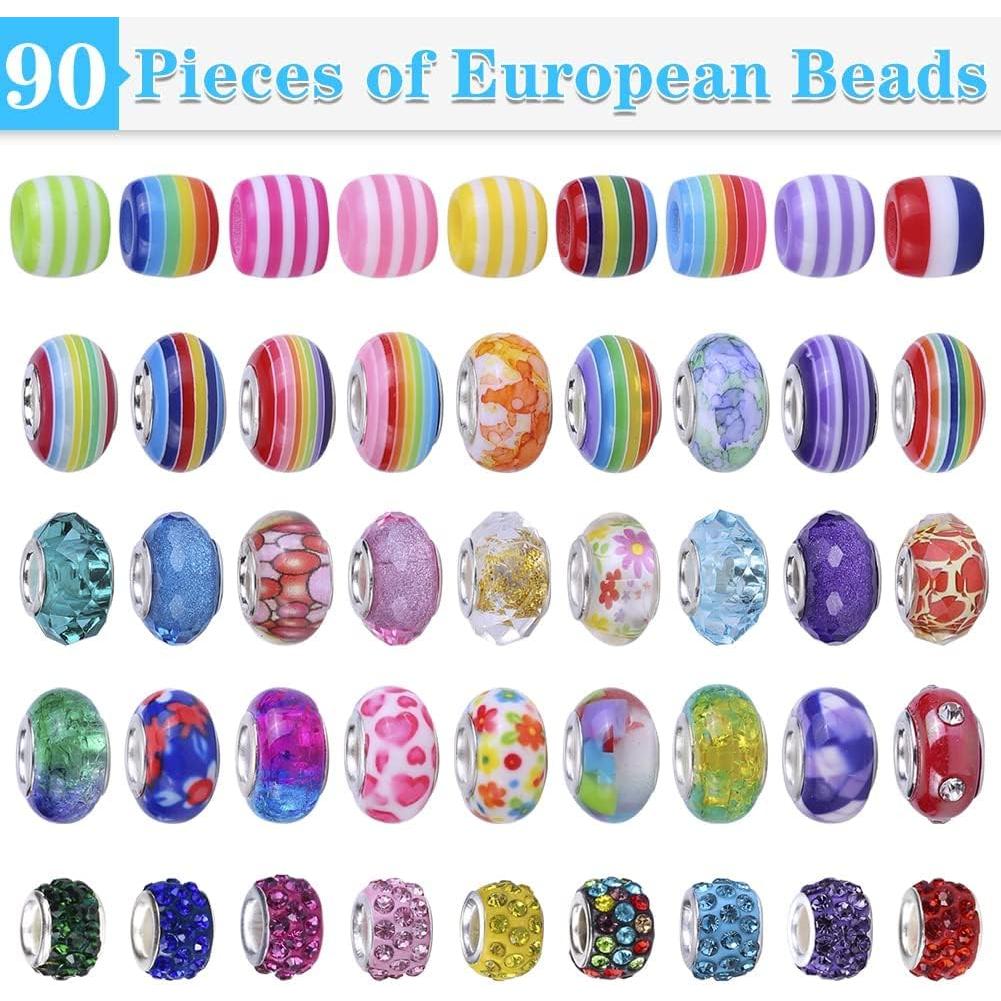 Kit de Fabricación de Pulseras AIPRIDY 150 Piezas Unicornio Sirena