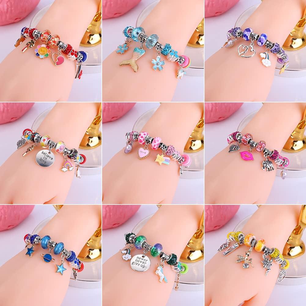 Kit de Fabricación de Pulseras AIPRIDY 150 Piezas Unicornio Sirena