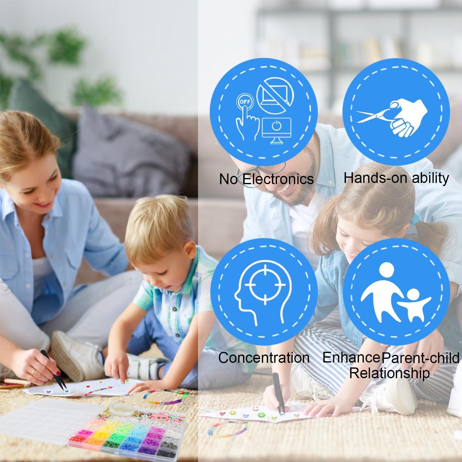 Kit de Pulseras de Cuentas de Arcilla YMSDZHL 6000+ Piezas