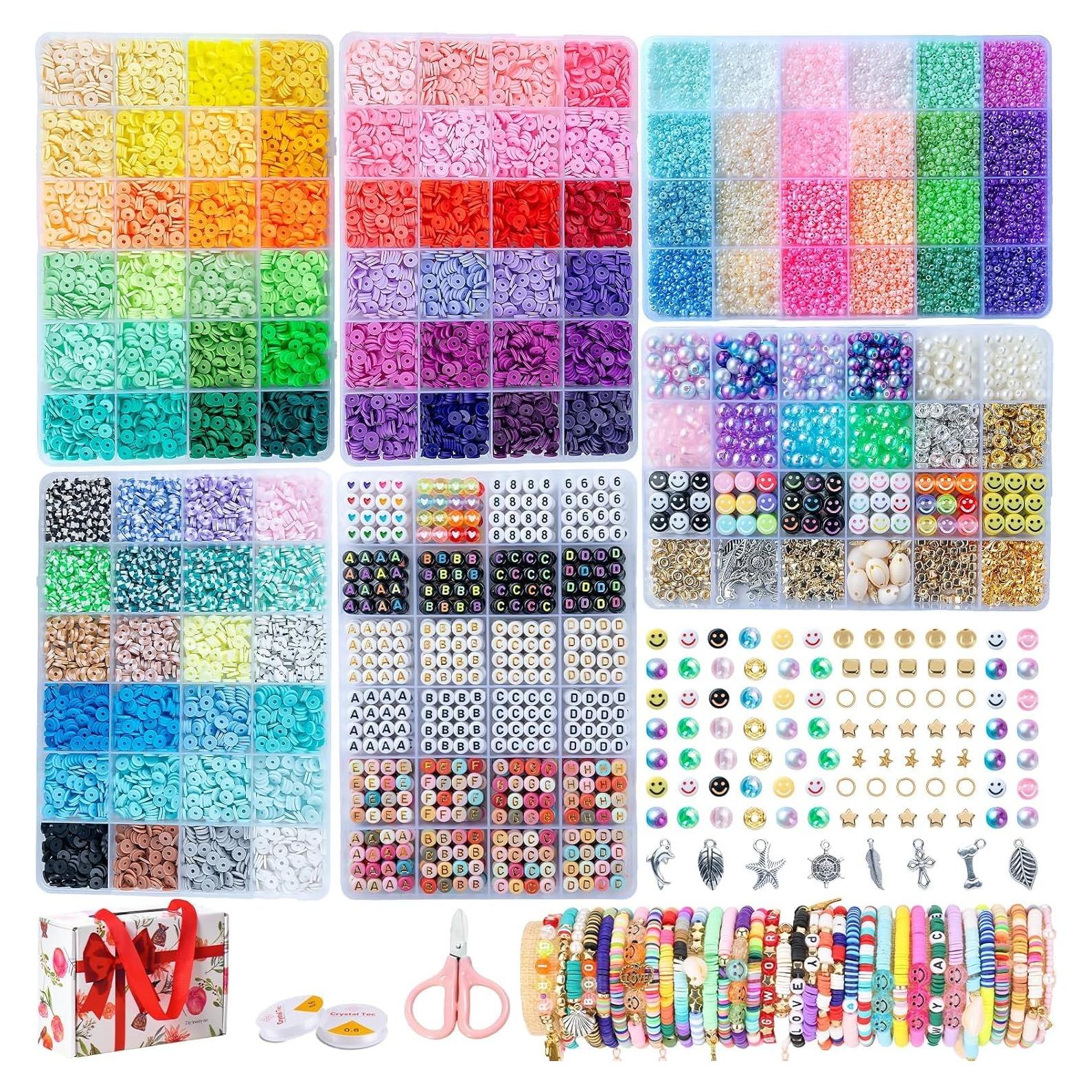 Kit de Fabricación de Pulseras de Amistad SJZWSD - 16,300 cuentas