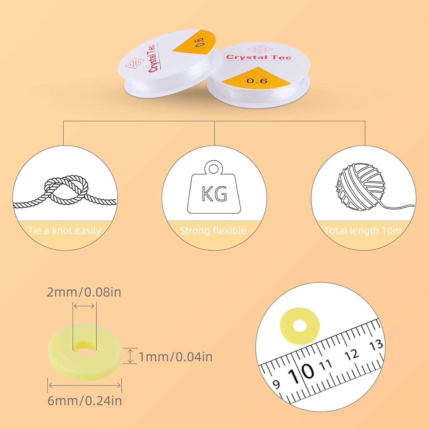 Kit de Fabricación de Pulseras de Amistad SJZWSD - 16,300 cuentas