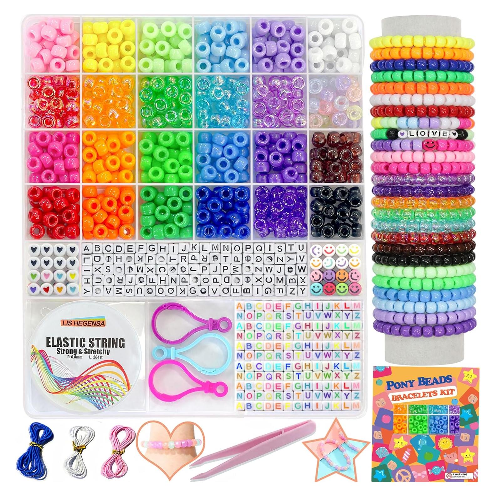 Kit de Pulseras DIY LIS HEGENSA 1000PCS 24 Colores
