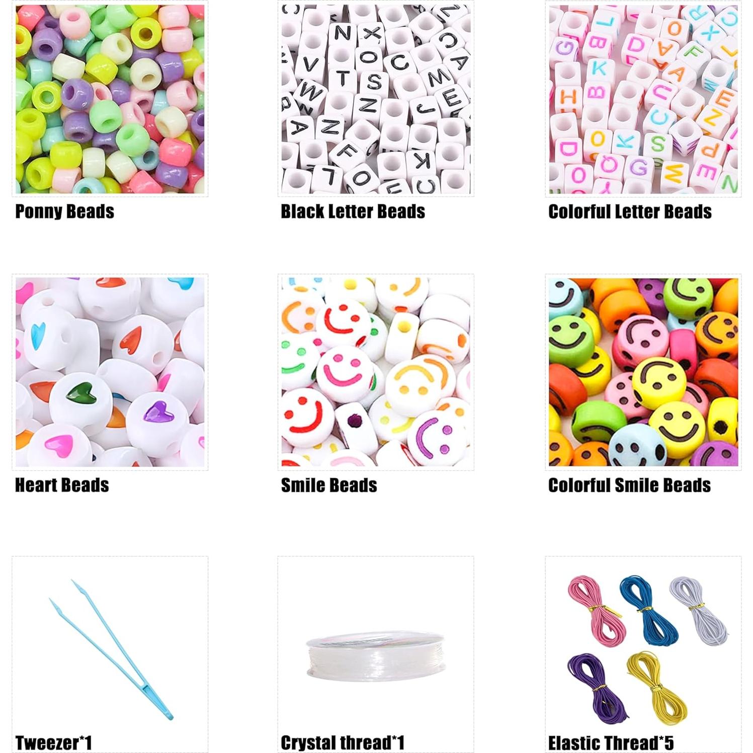 Kit de Pulseras DIY LIS HEGENSA 1000PCS 24 Colores