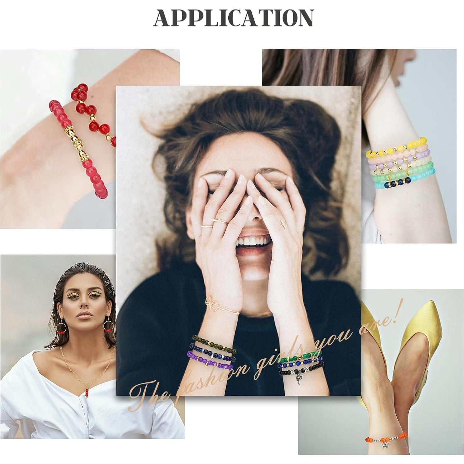 Kit de Fabricación de Pulseras de Perlas de Vidrio Sistenia 1400pcs