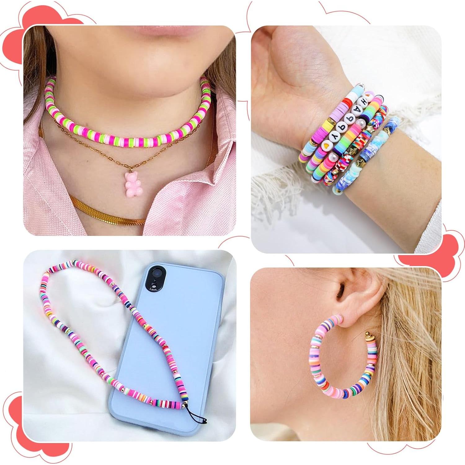 Kit de Fabricación de Pulseras Redtwo 30000 Piezas de Perlas