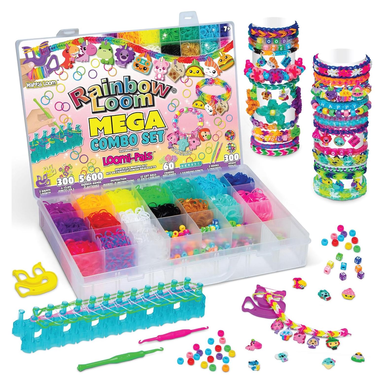 Kit de Manualidades Rainbow Loom Loomi-Pals Mega Combo 5700 Piezas