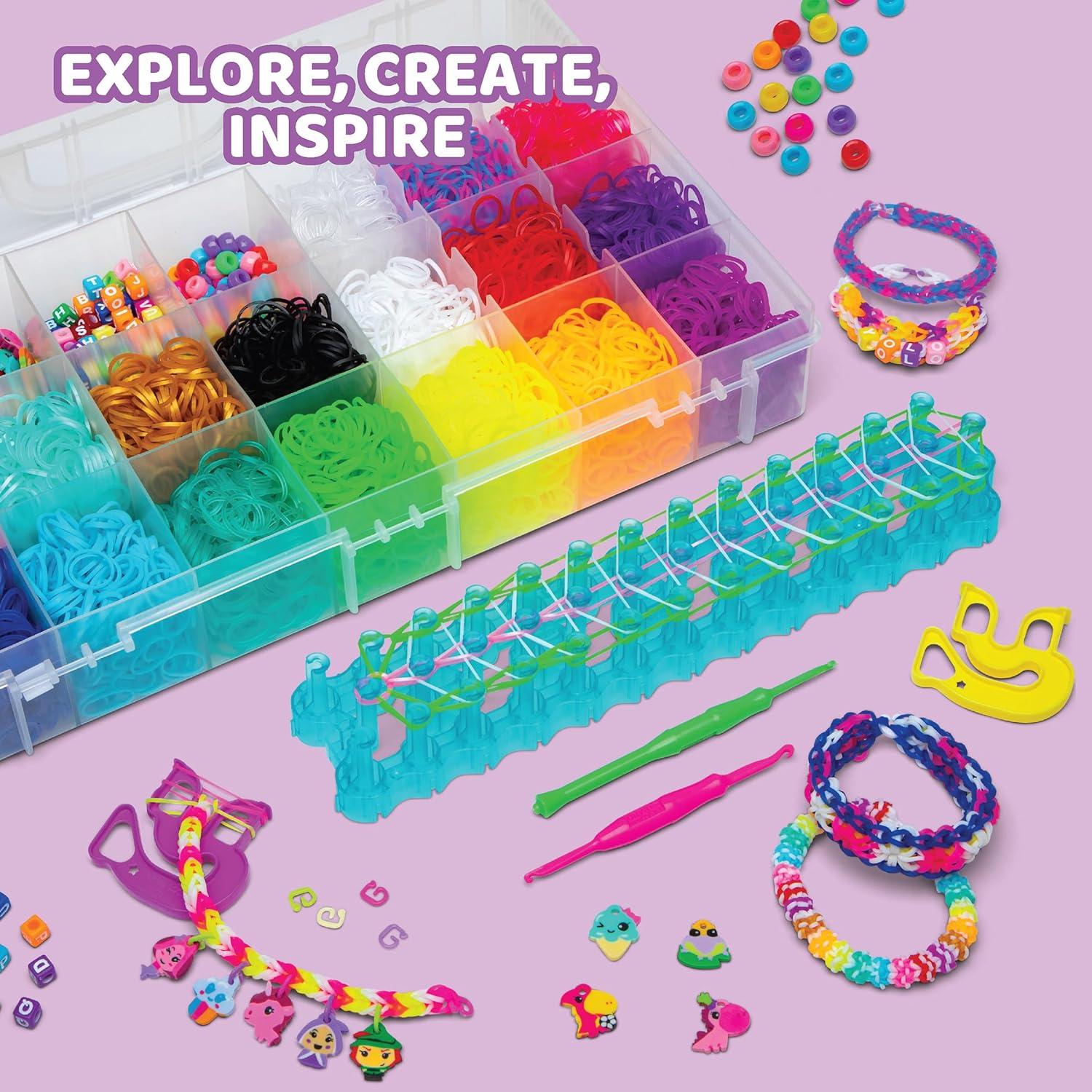Kit de Manualidades Rainbow Loom Loomi-Pals Mega Combo 5700 Piezas