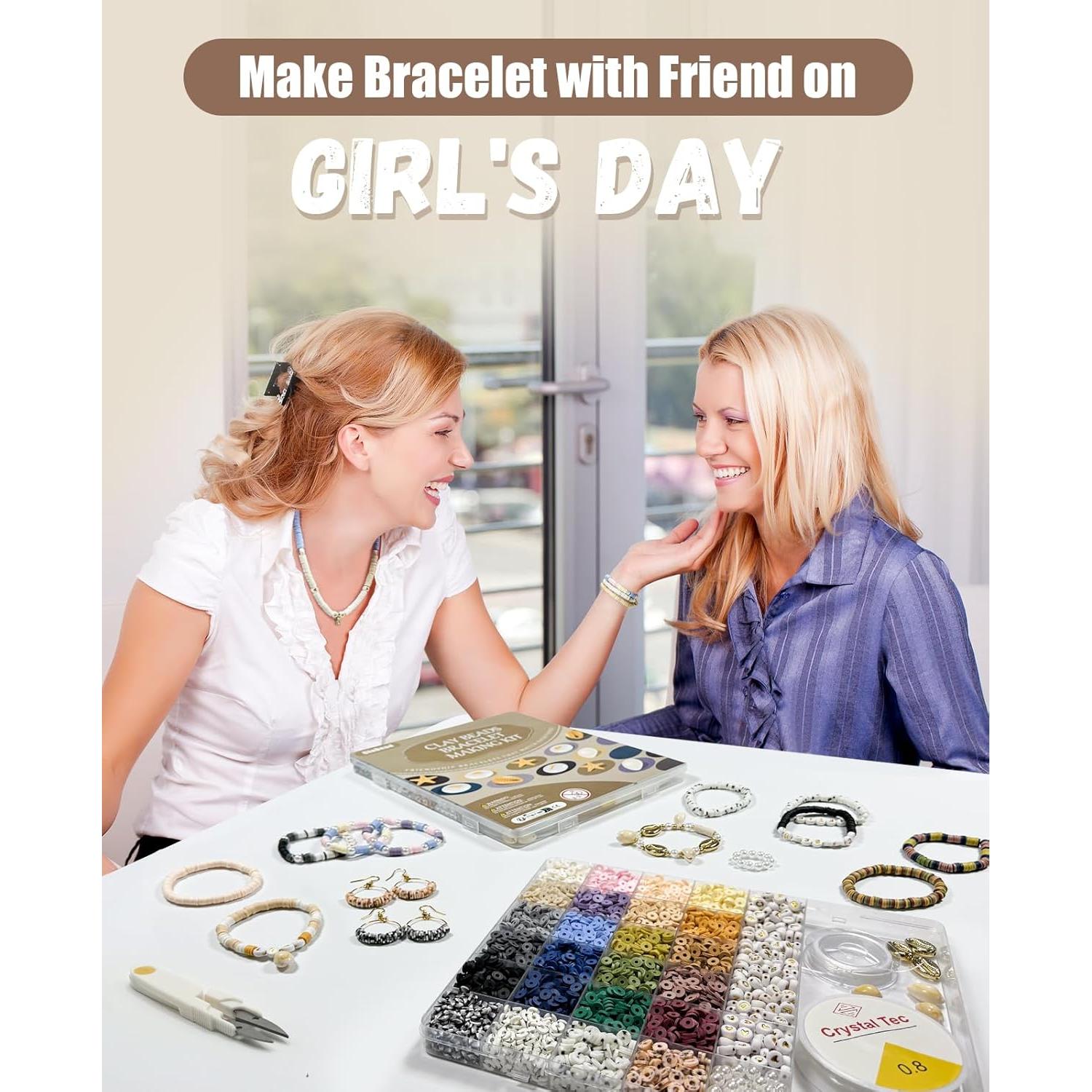 Kit de Fabricación de Pulseras ClaBead - 6300 Piezas, 24 Colores