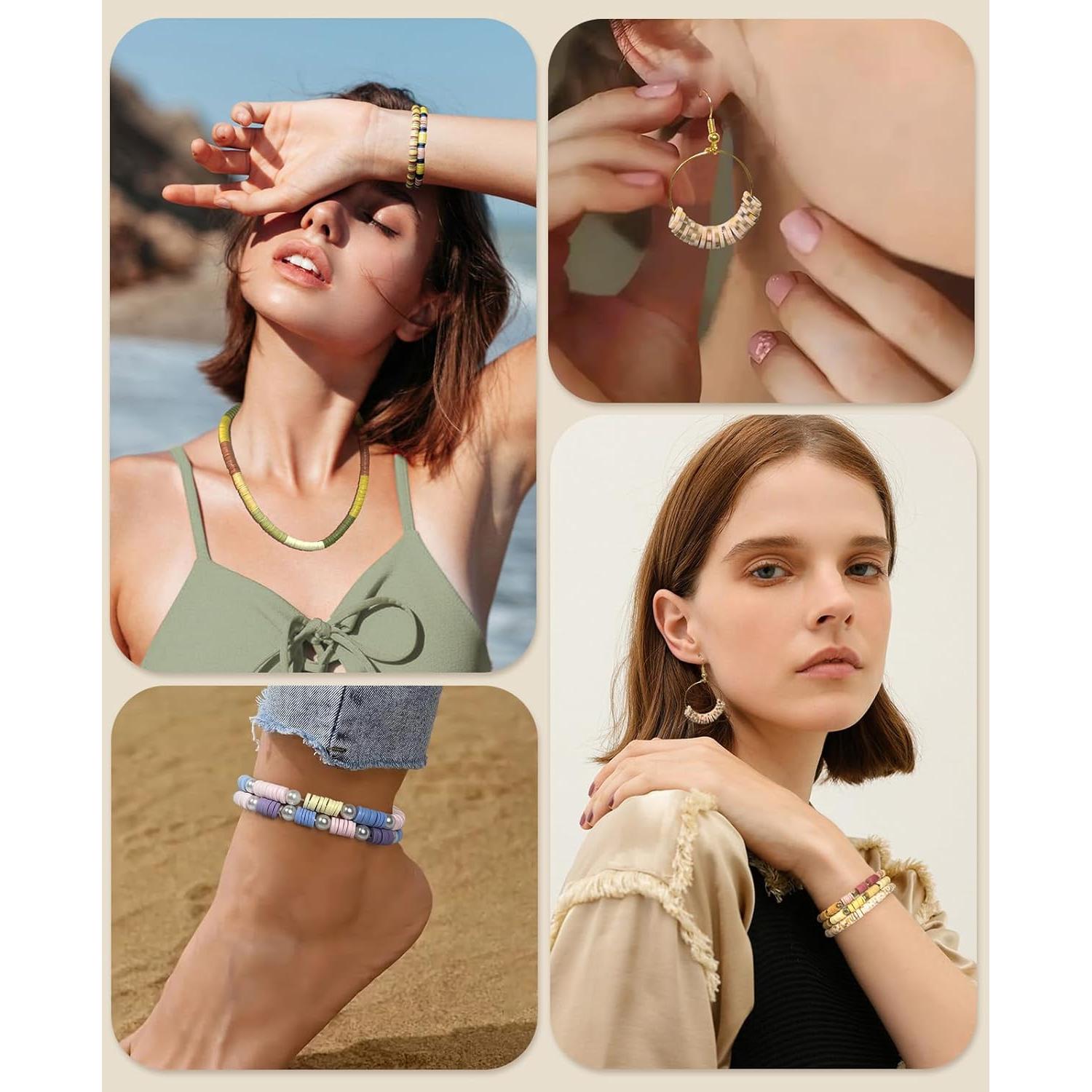 Kit de Fabricación de Pulseras ClaBead - 6300 Piezas, 24 Colores