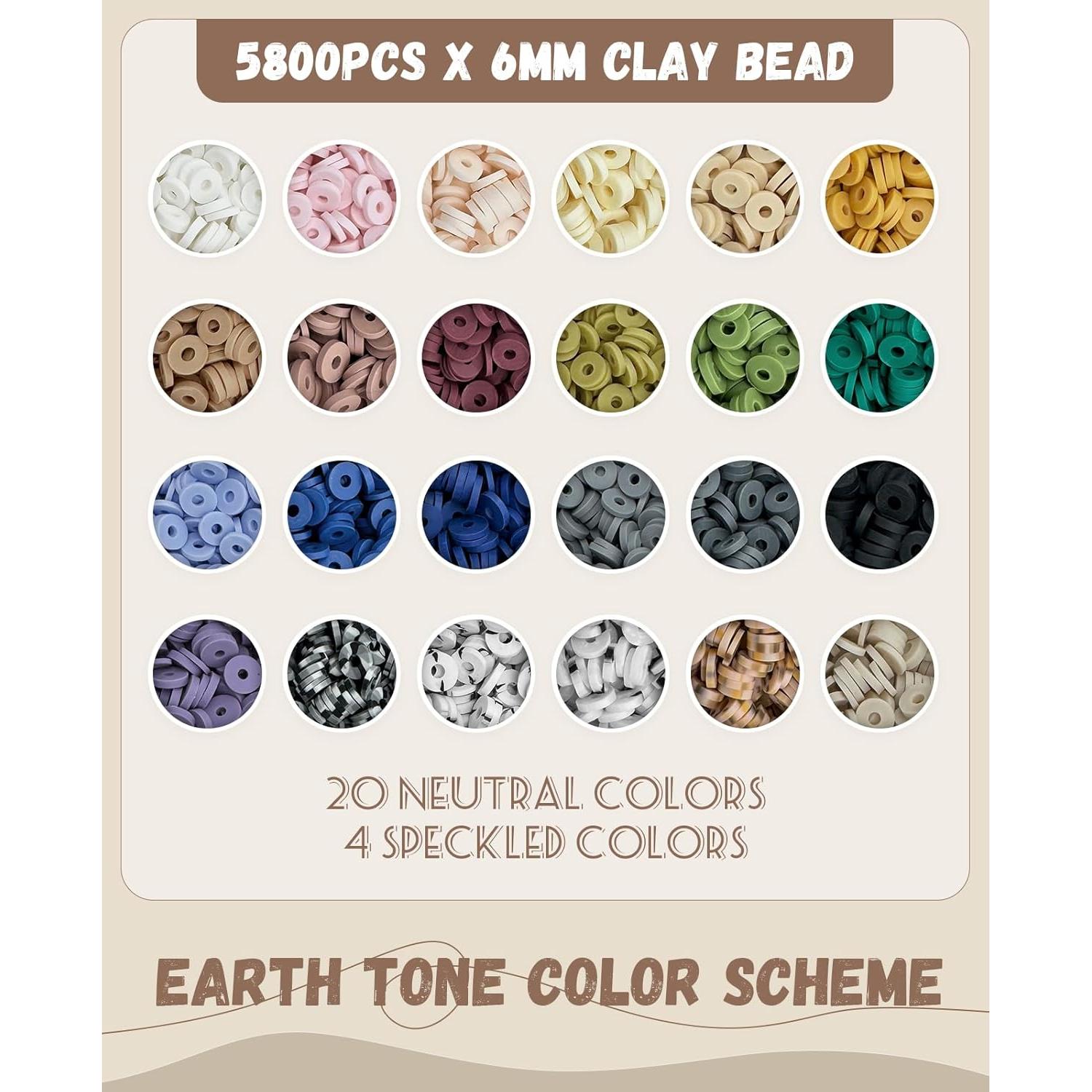 Kit de Fabricación de Pulseras ClaBead - 6300 Piezas, 24 Colores