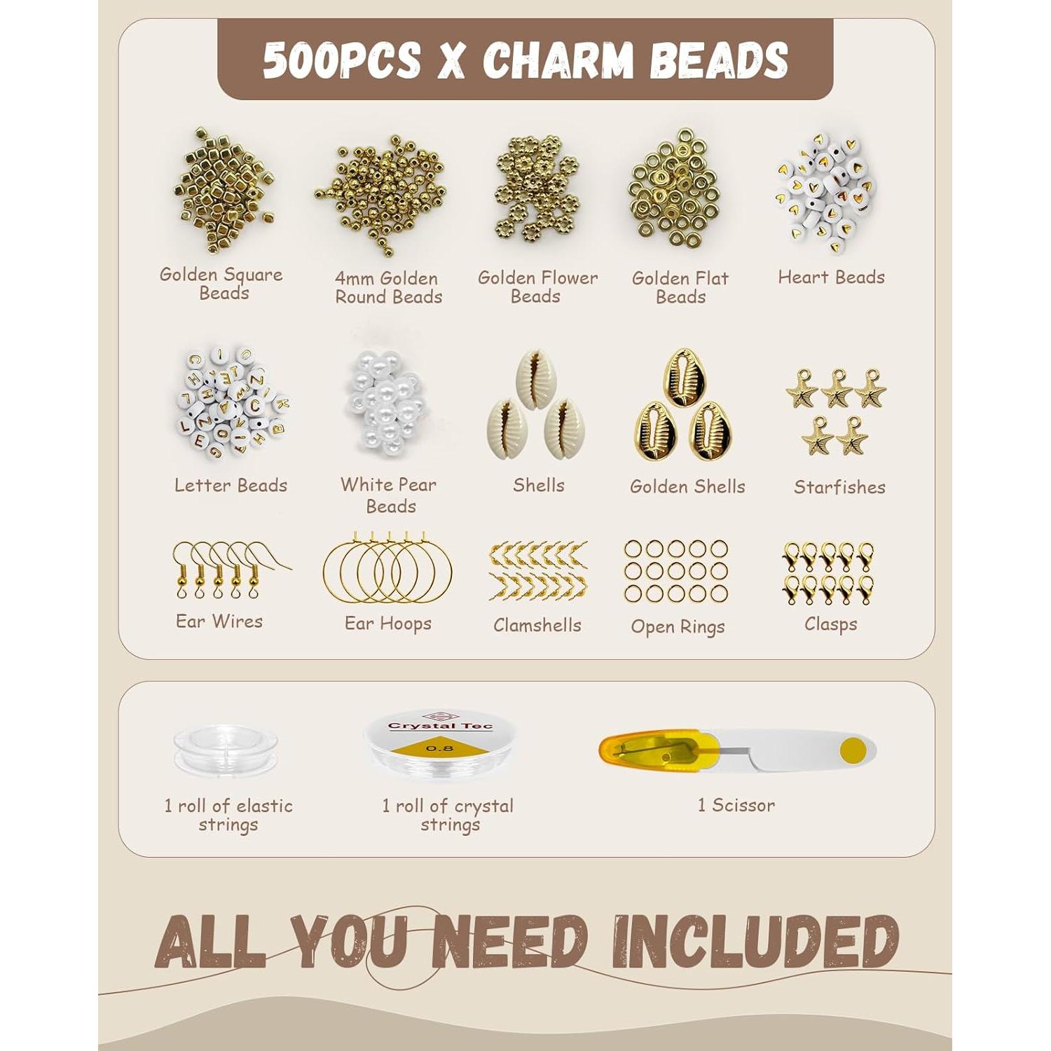 Kit de Fabricación de Pulseras ClaBead - 6300 Piezas, 24 Colores