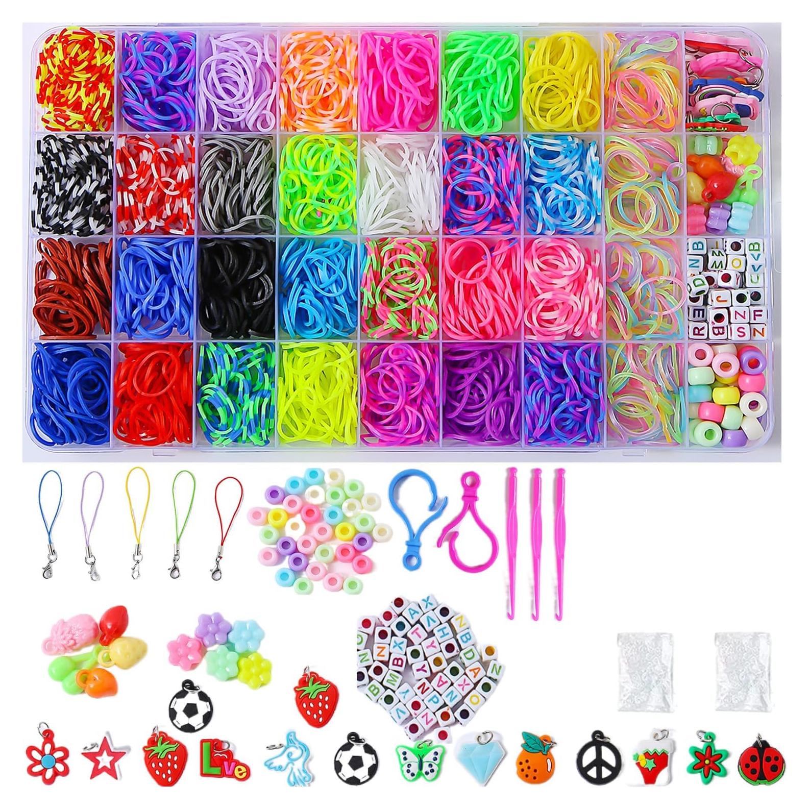 Kit de Pulseras de Goma JIYAKO 2500+ con Accesorios
