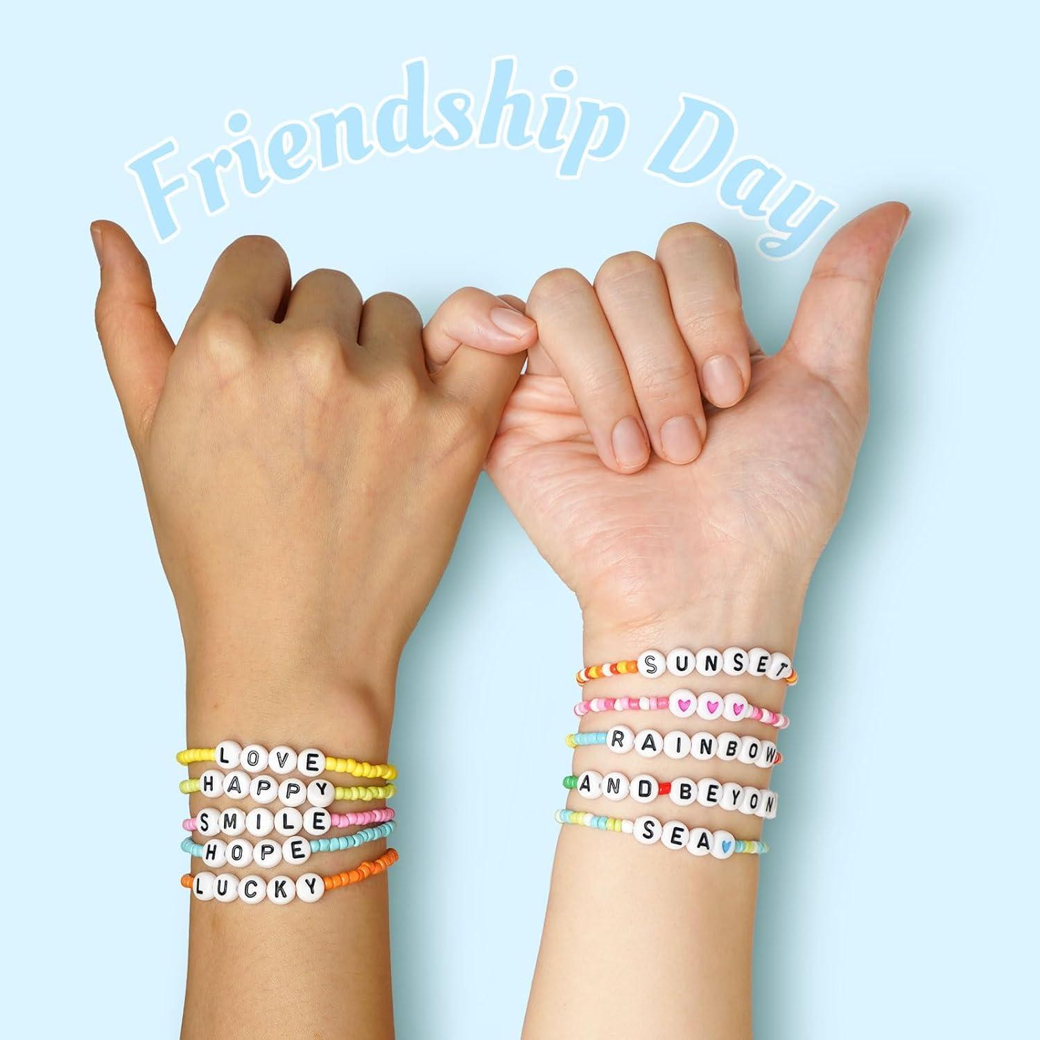 Kit de Pulsera de Amistad Dowsabel 10000 Pcs Cuentas de Vidrio