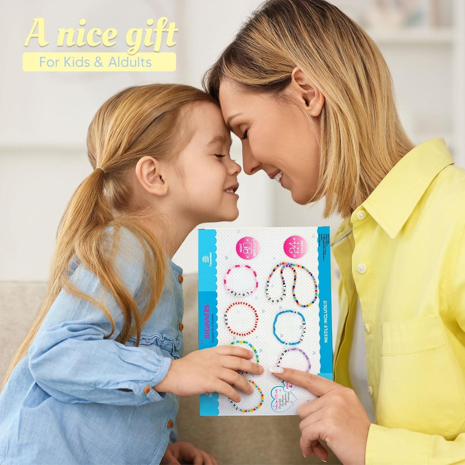 Kit de Pulsera de Amistad Dowsabel 10000 Pcs Cuentas de Vidrio