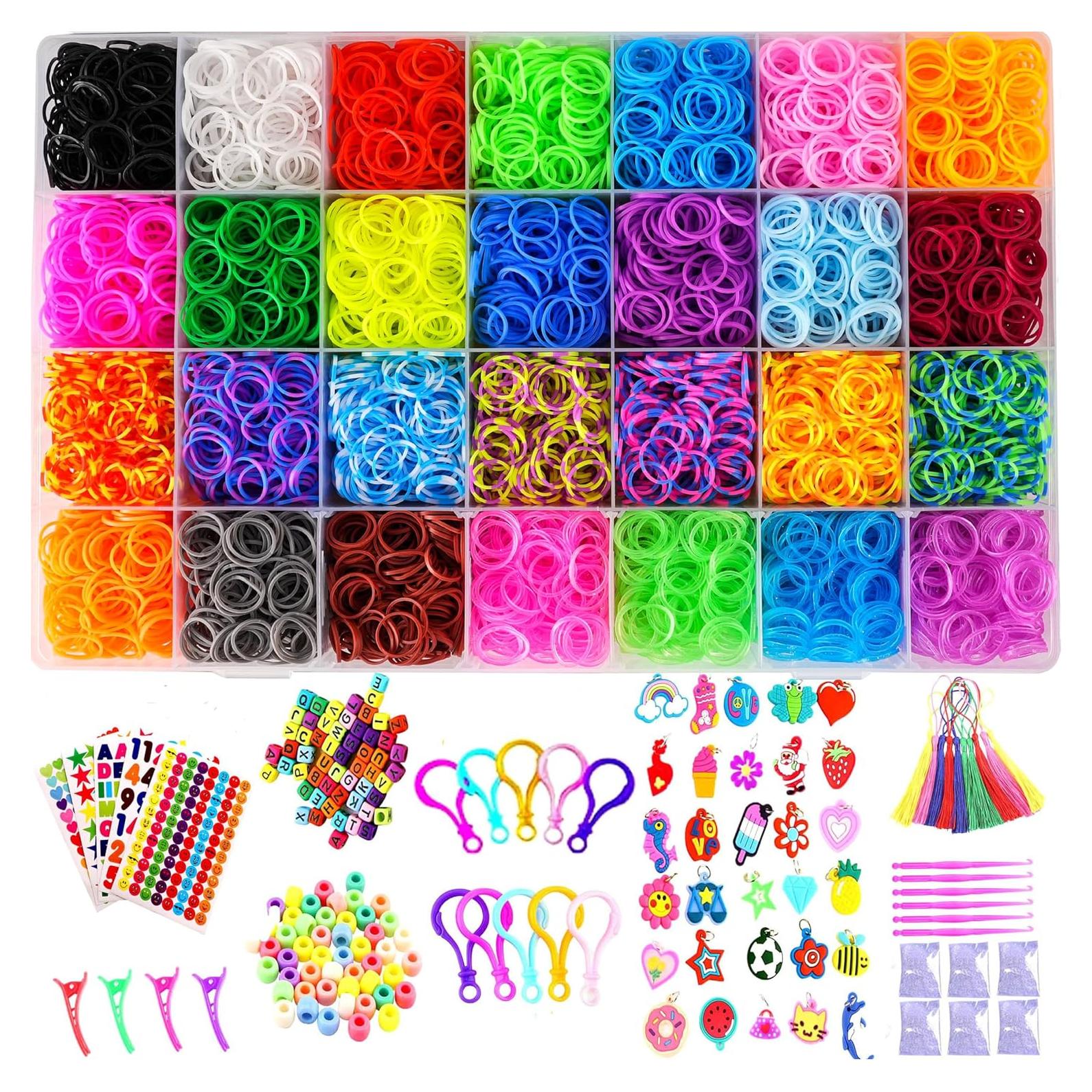 Kit de bandas de telar YITOHOP 11000 piezas DIY para pulseras