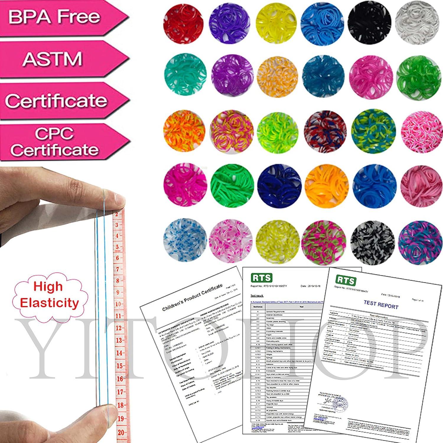 Kit de bandas de telar YITOHOP 11000 piezas DIY para pulseras