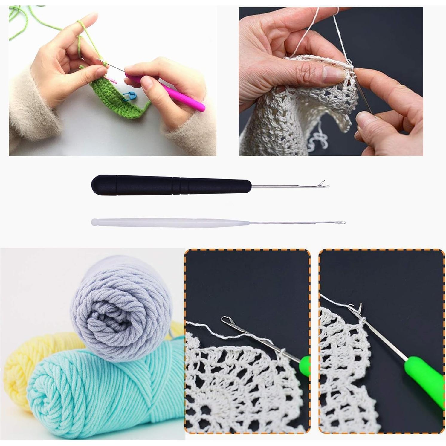 HAMIYELL Paquete de 5 Ganchos de Crochet para Manualidades