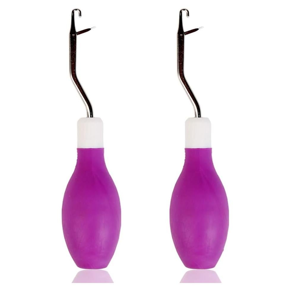 Juego de Ganchos de Latch Hook ZMAAG 2 Piezas para Alfombras