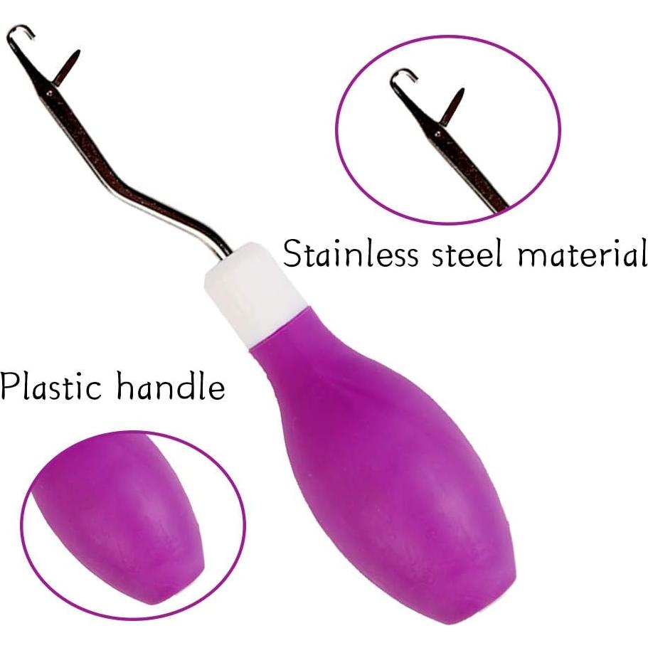 Juego de Ganchos de Latch Hook ZMAAG 2 Piezas para Alfombras