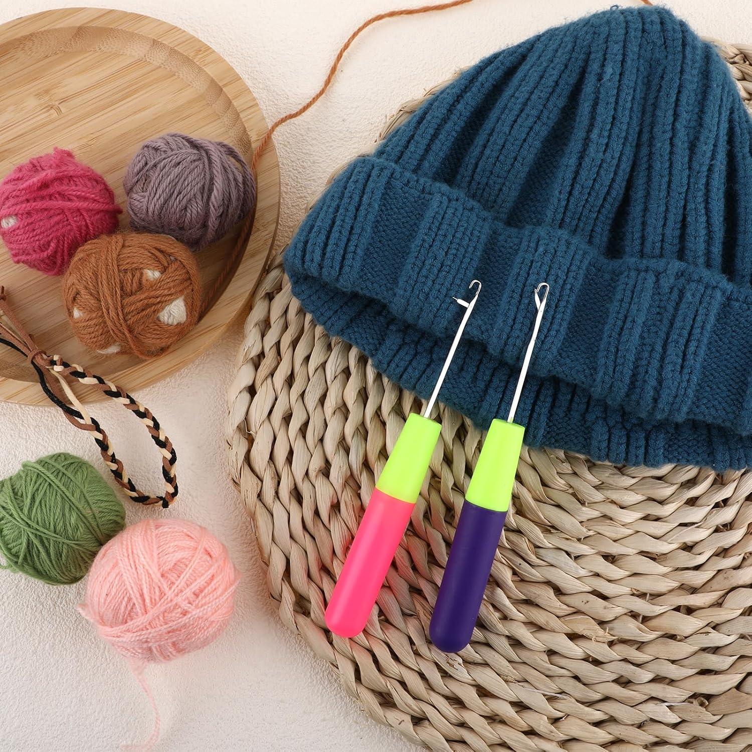 2 Agujas de Ganchillo KALIONE para Extensiones de Cabello 5mm y 3.8mm