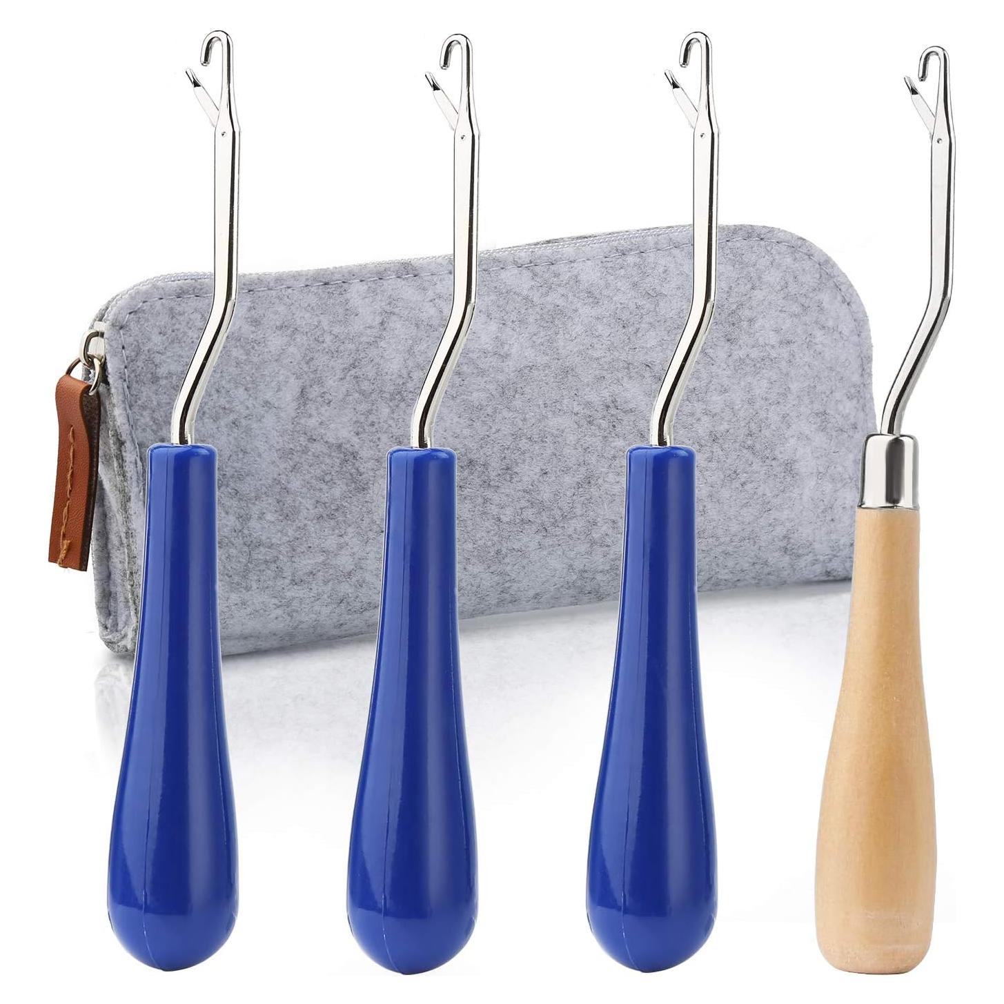 Juego de Agujas de Ganchillo Bupete 4 Piezas para Dreadlocks