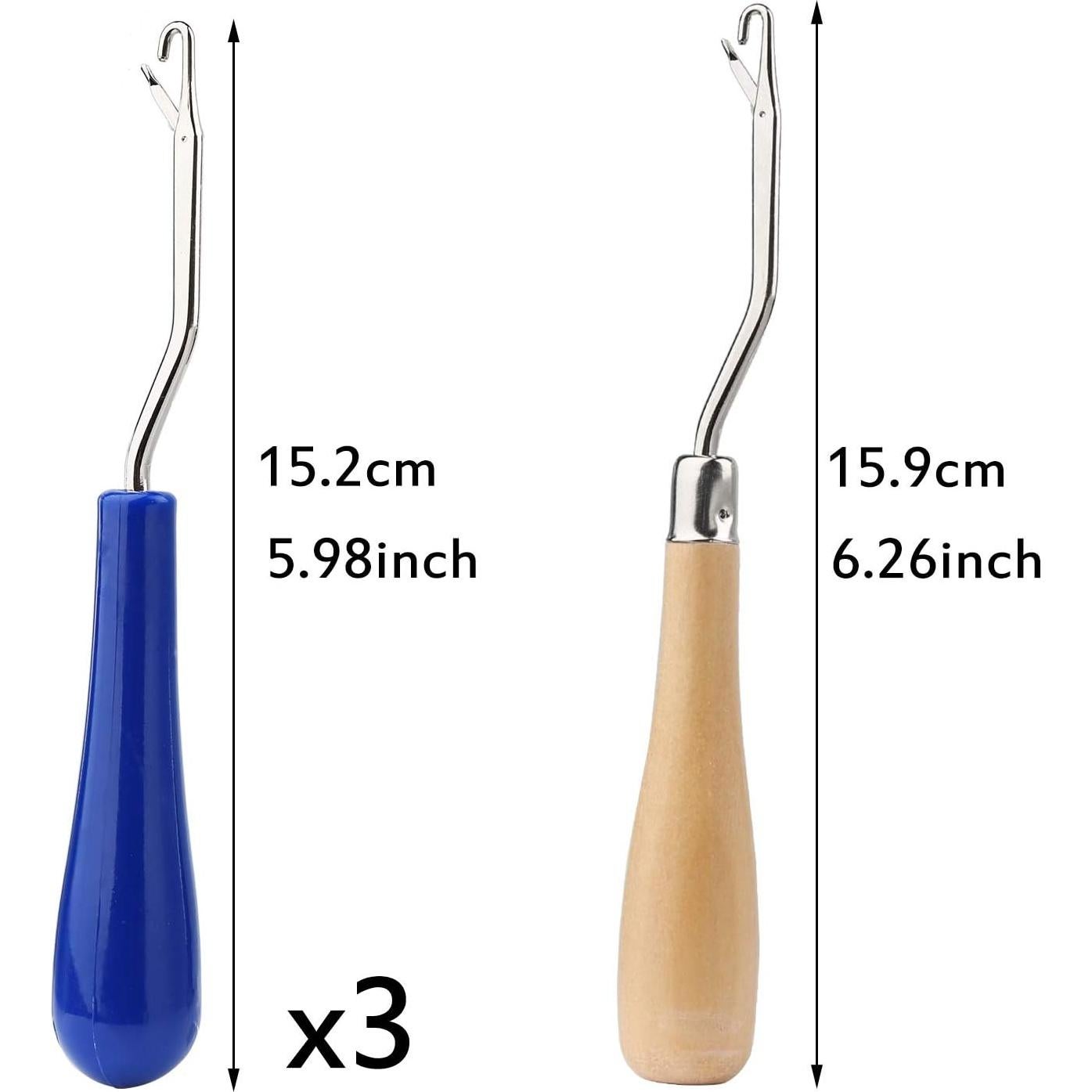 Juego de Agujas de Ganchillo Bupete 4 Piezas para Dreadlocks