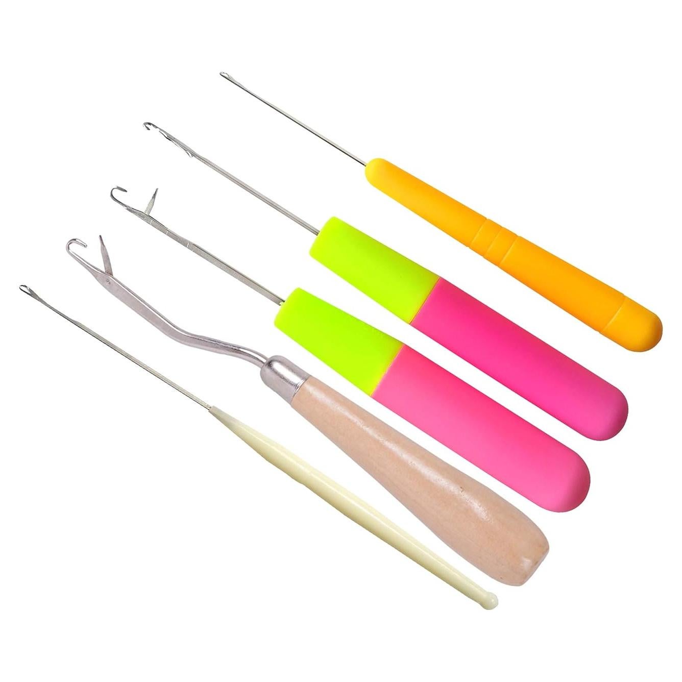 Juego de Agujas de Ganchillo Latch Hook 5 Tamaños Yantaisiyu