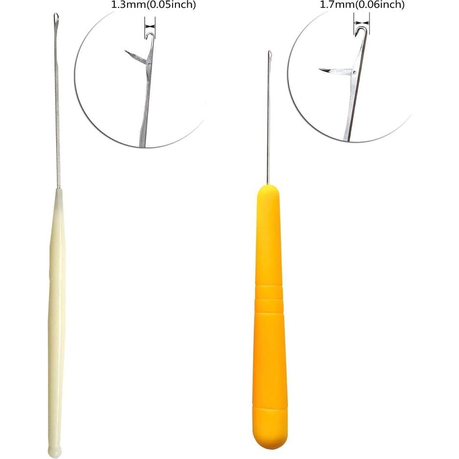 Juego de Agujas de Ganchillo Latch Hook 5 Tamaños Yantaisiyu