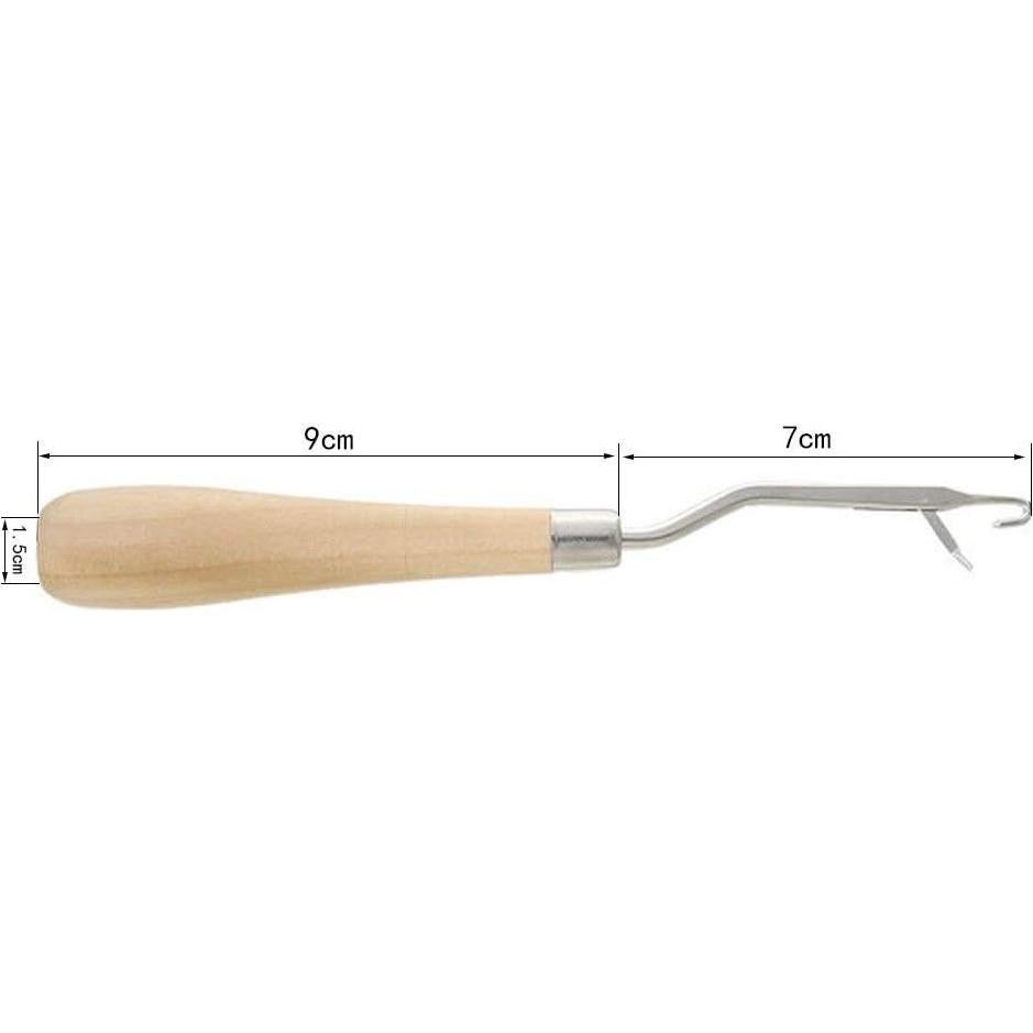 Kit de 3 Ganchos de Pestillo de Madera Onwon para Alfombras