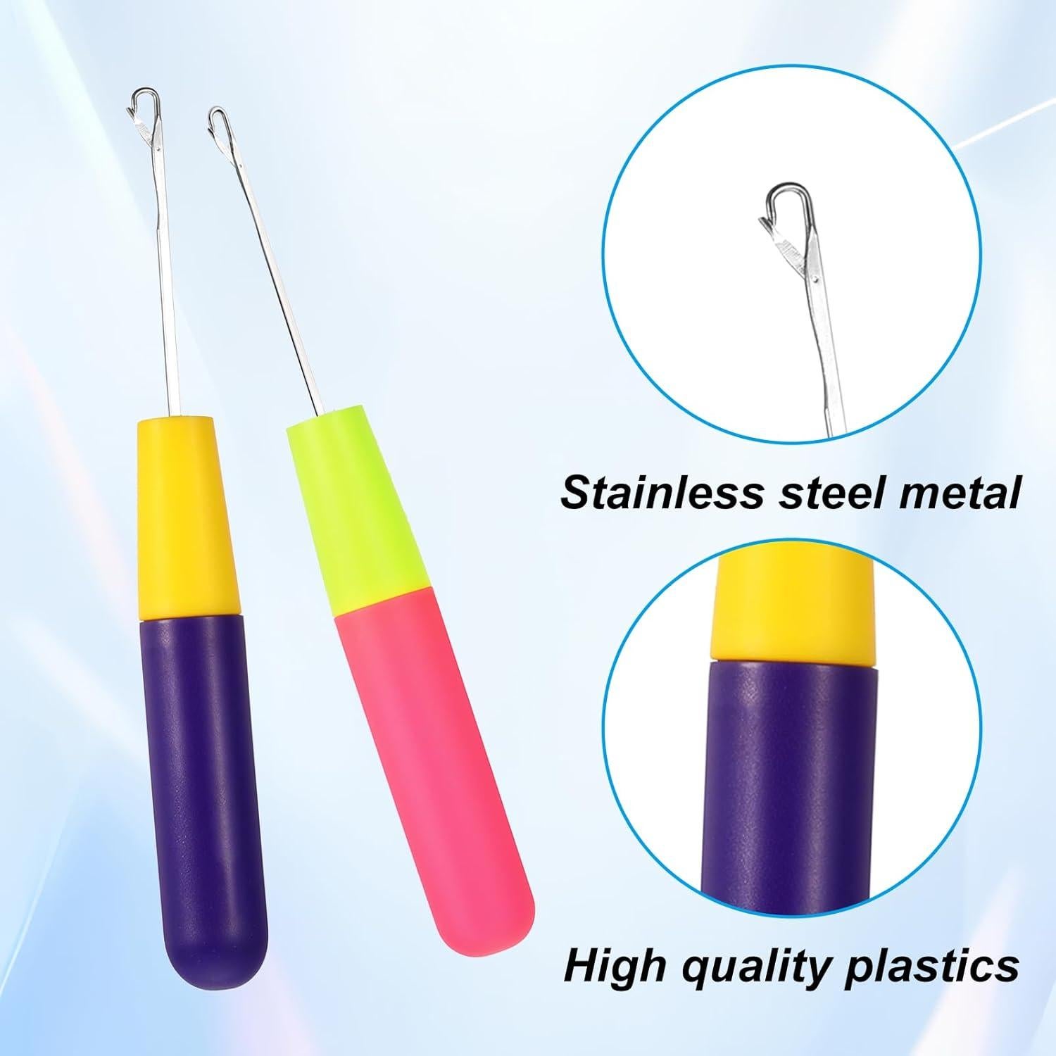 2 Agujas de Ganchillo KALIONE para Extensiones de Cabello 5.7mm y 3.8mm