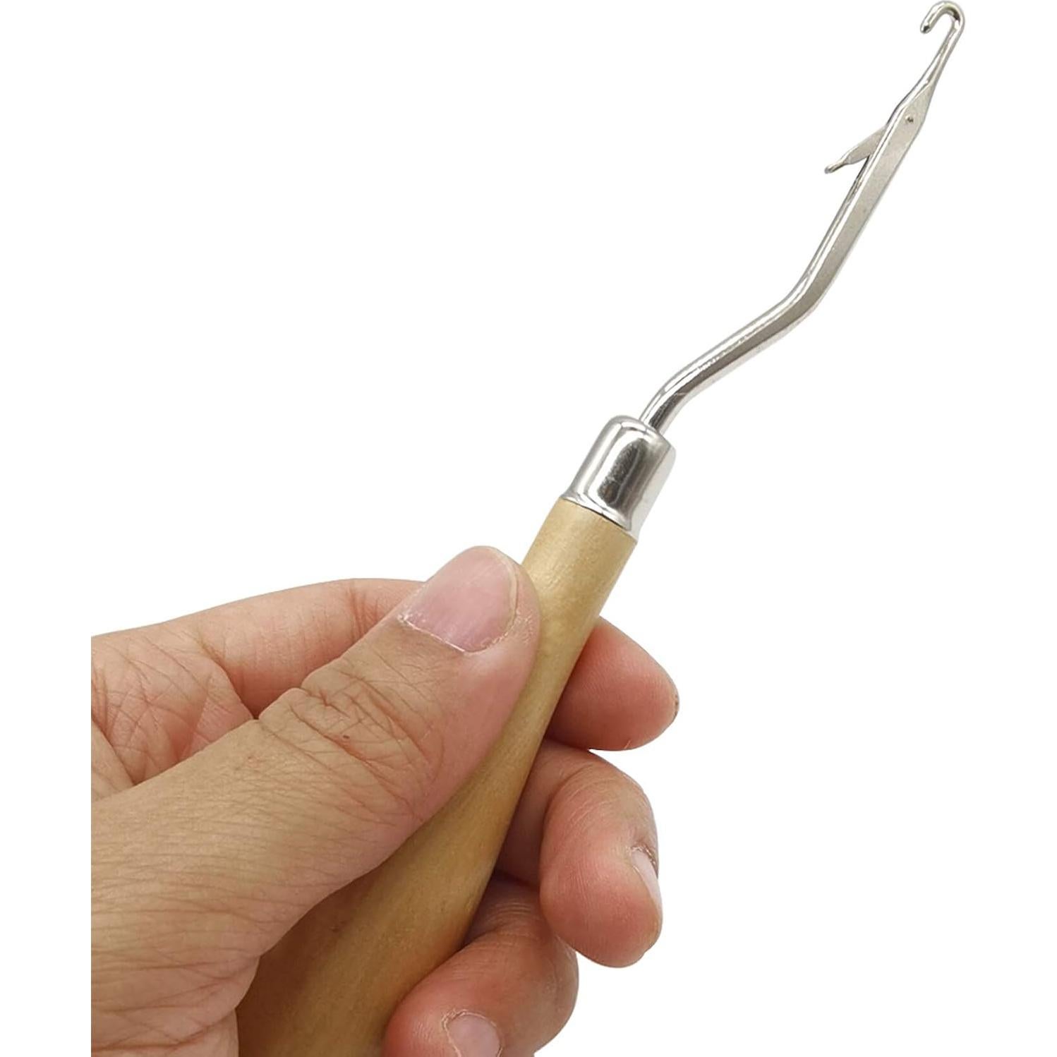 Juego de 10 Ganchos de Crochet de Madera ROYHOO para Manualidades