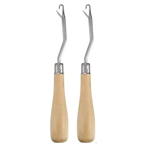 Herramienta de Gancho de Cierre LASSUM 16 cm Madera Metal - 2 Piezas