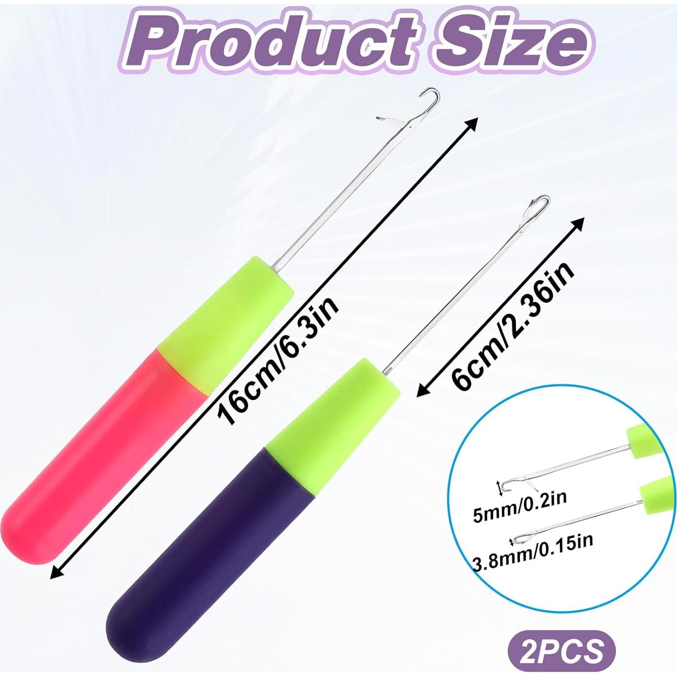 Juego de 2 Agujas de Gancho de Cierre QfwdfcTrenz 16cm