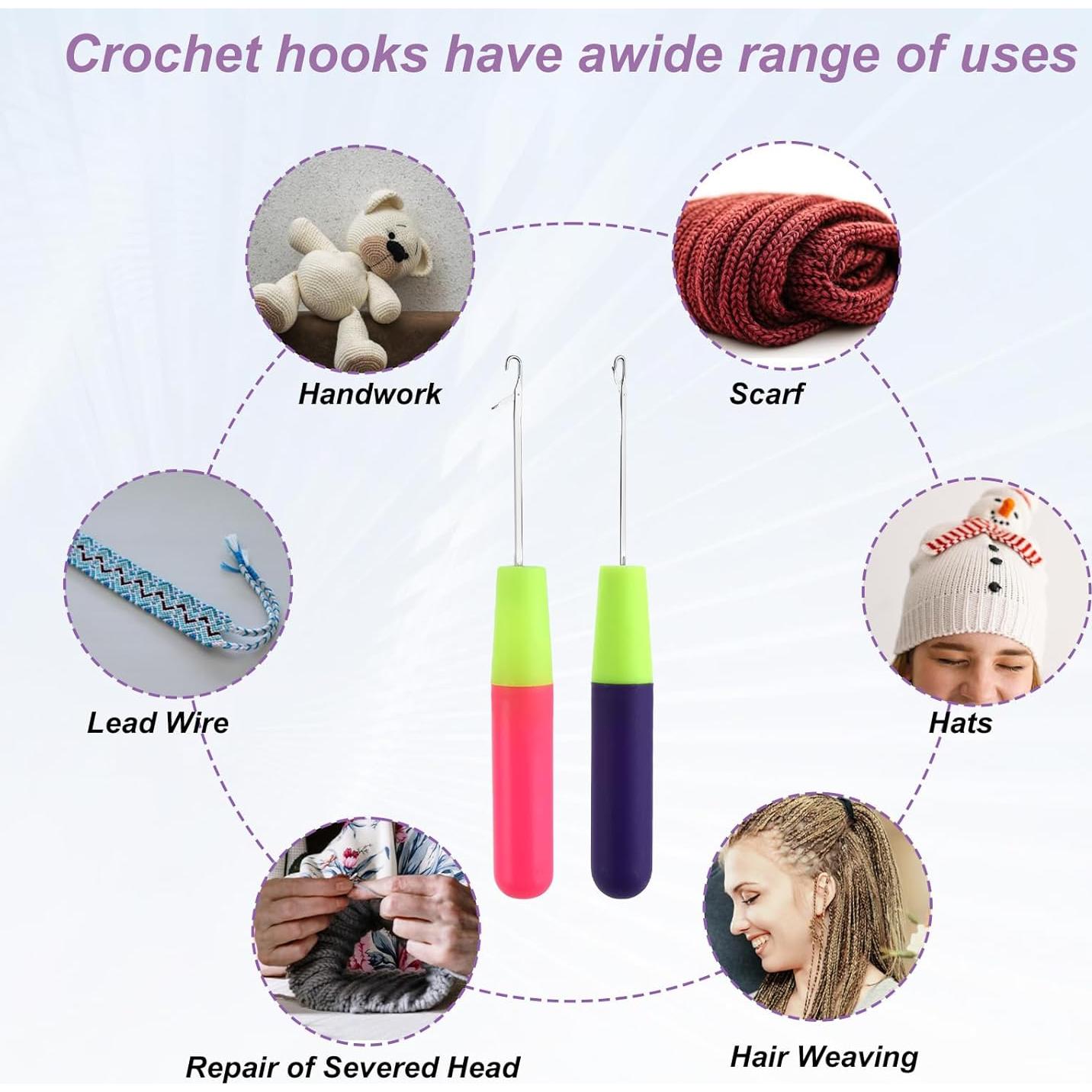 Juego de 2 Agujas de Gancho de Cierre QfwdfcTrenz 16cm