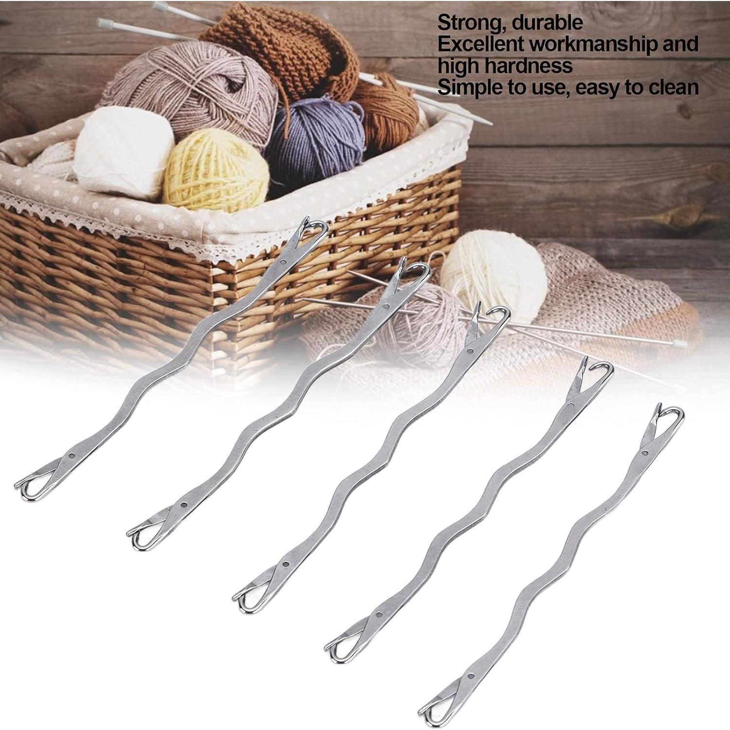 Agujas de Tejer KooingTech 5 Piezas Acero Inoxidable