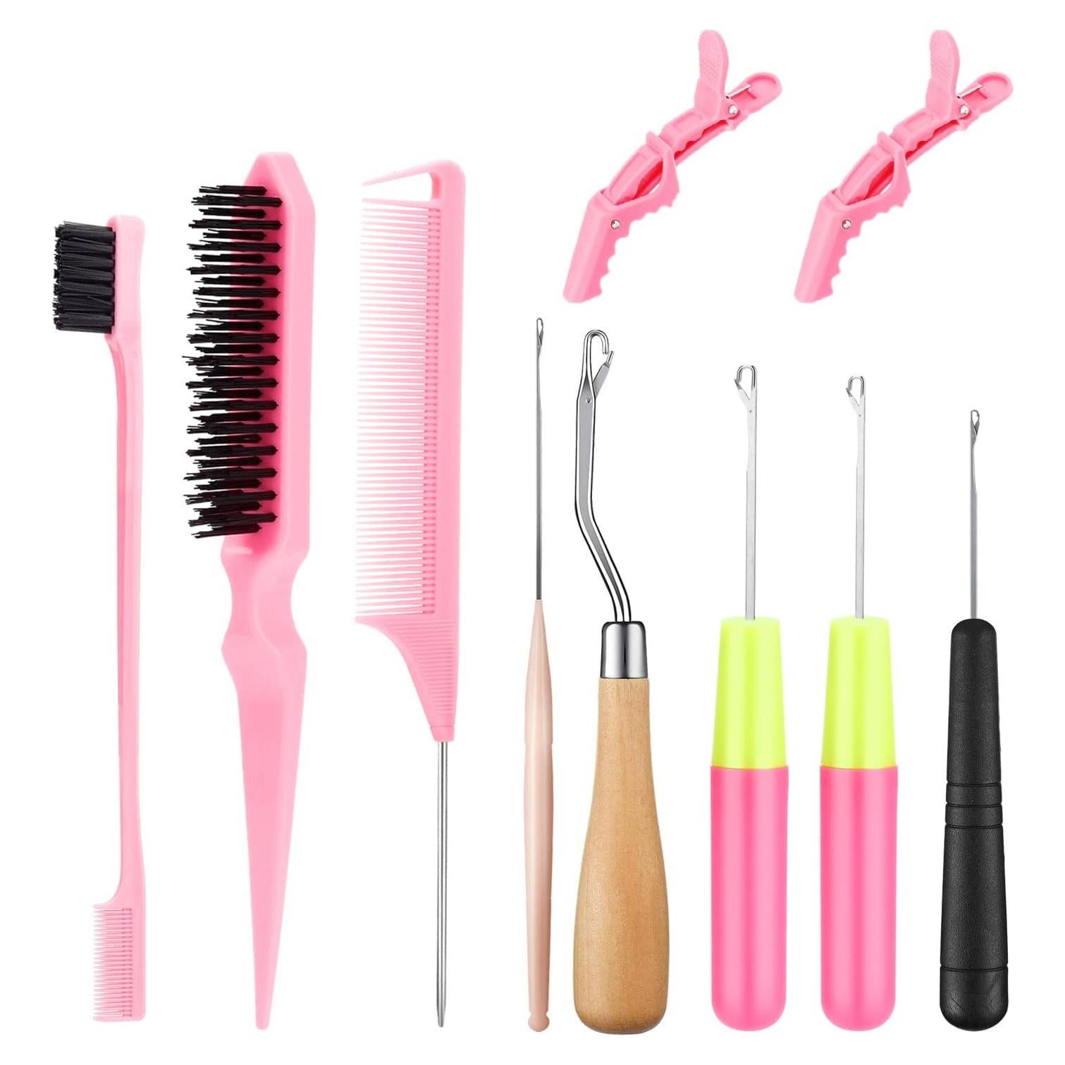 Juego de Ganchos de Crochet VISTA DULCE para Cabello 10 Piezas