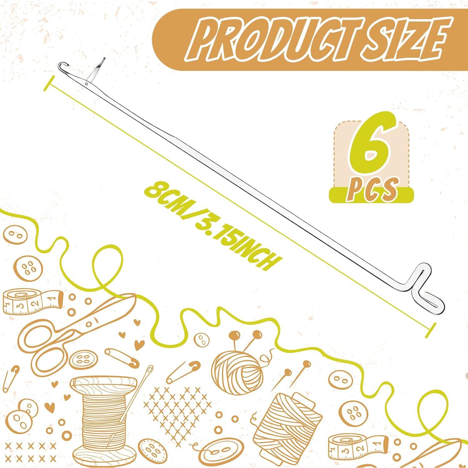 6 Ganchos de Costura Juexica de Acero Inoxidable 8 cm