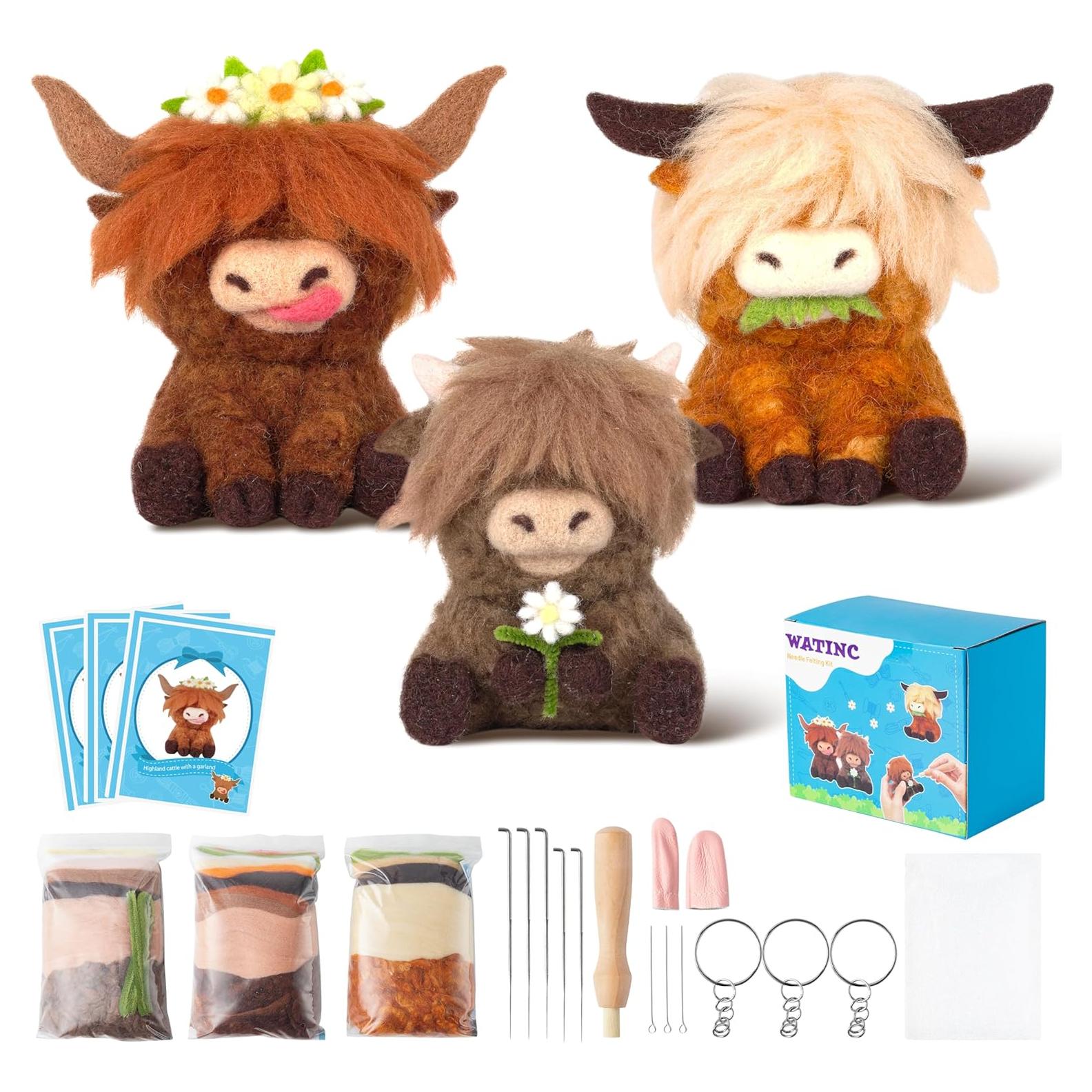 Kit de Fieltro de Aguja WATINC para Principiantes - 3 Piezas