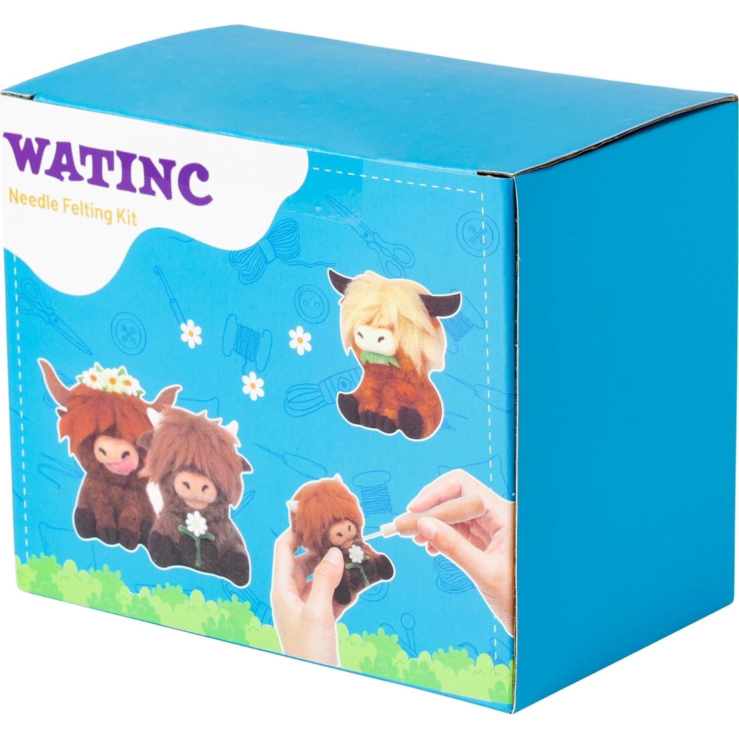 Kit de Fieltro de Aguja WATINC para Principiantes - 3 Piezas