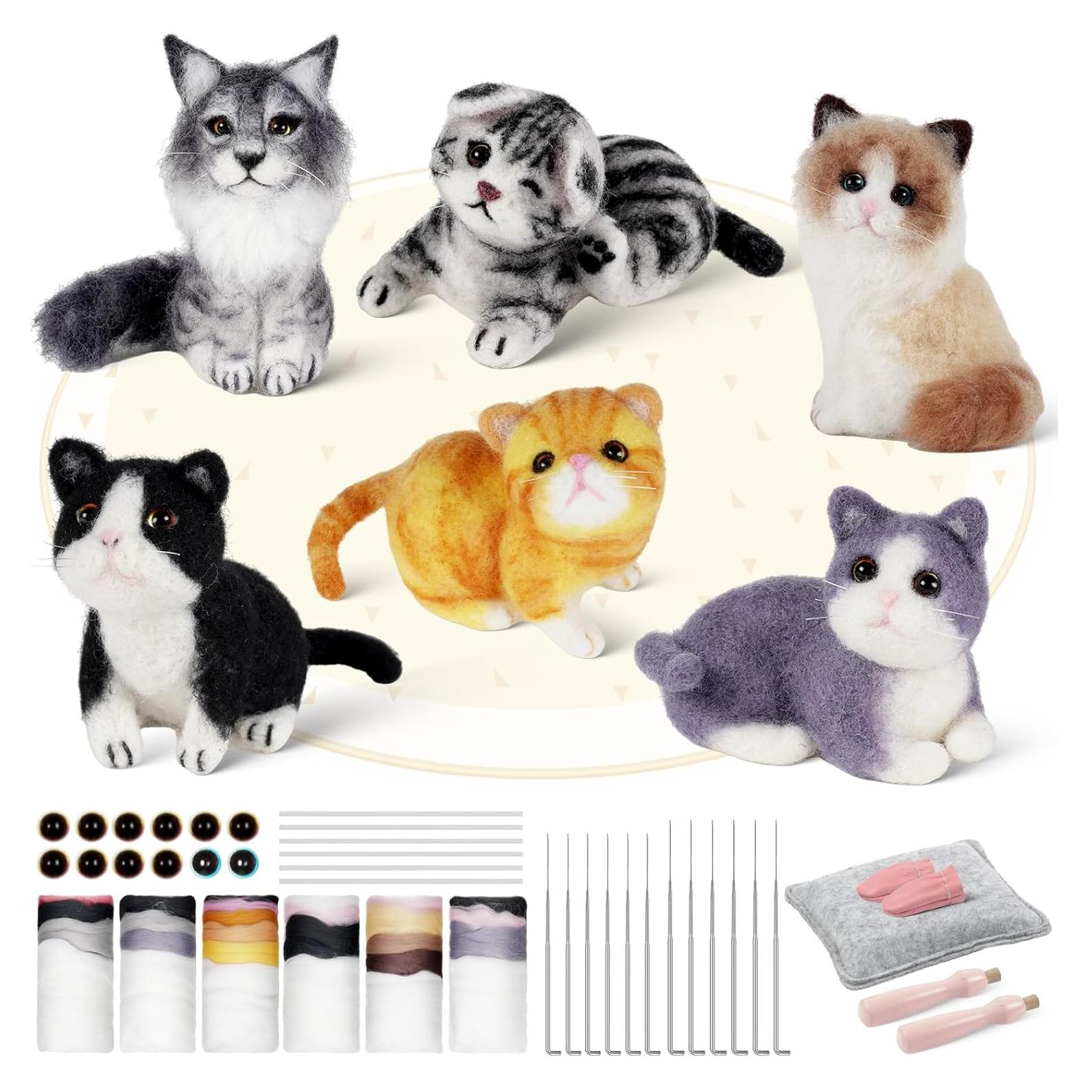 Kit de Fieltro de Aguja Gipony para Principiantes - 6 Piezas