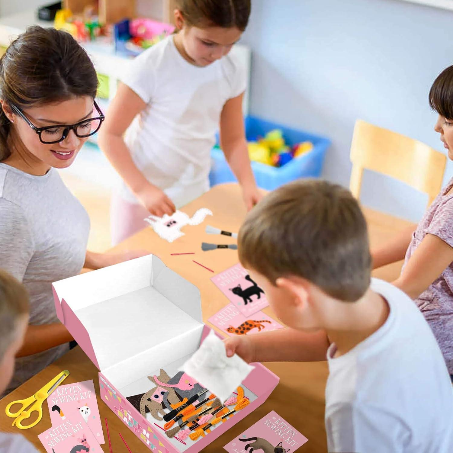 Kit de Costura DIY CiyvoLyeen para Gatitos - Manualidades Educativas