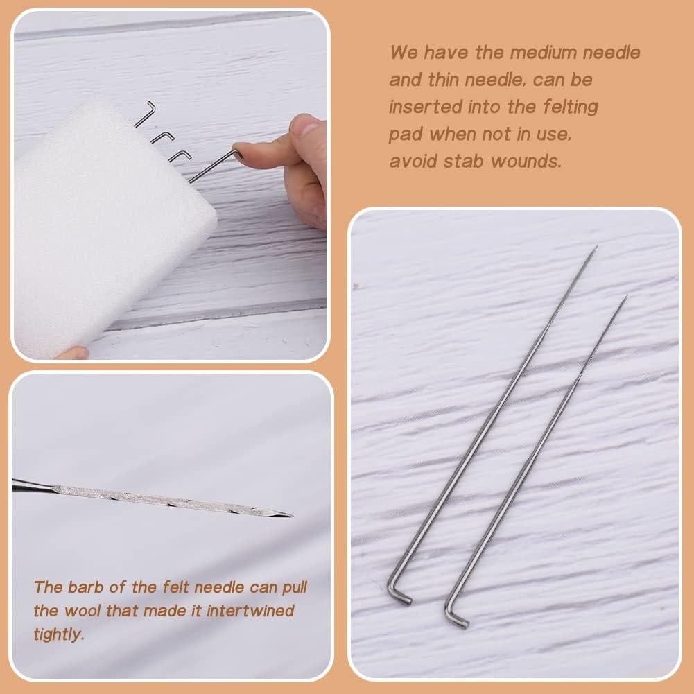 Kit de Fieltro con Aguja QMNNMA - 10 Piezas, Animales DIY