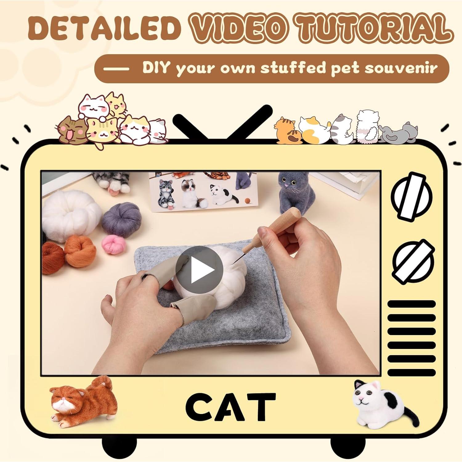 Kit de Agujas de Fieltro Mayboos 6 PCS para Principiantes