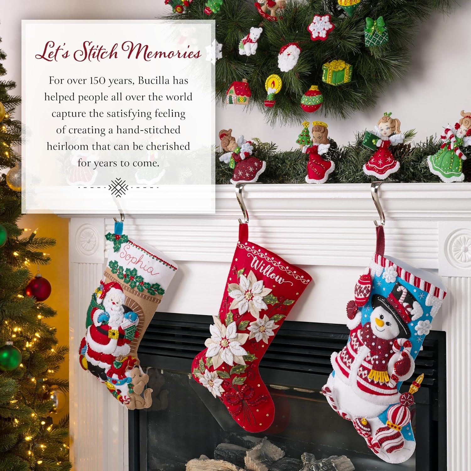 Kit de Adornos de Fieltro Bucilla 6 Piezas Amigos Polares