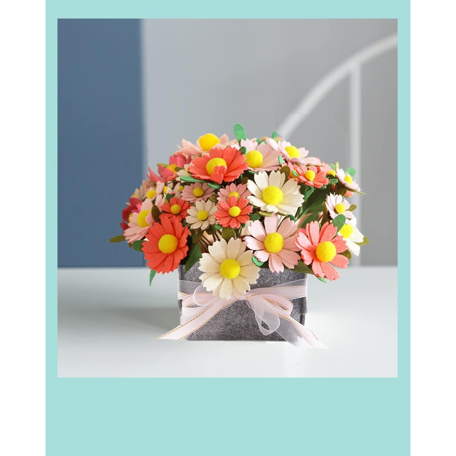 Kit de Manualidades de Flores de Fieltro BAZIMA ALICE 20cm DIY