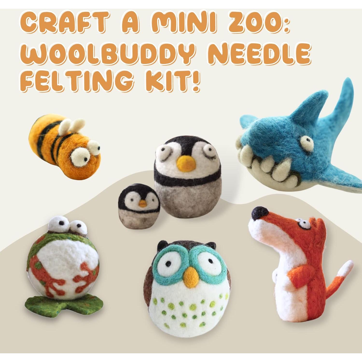 Kit de Fieltro de Aguja Woolbuddy para Principiantes - 16 Piezas